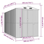 Abri de Jardin 6m2 Dimensions