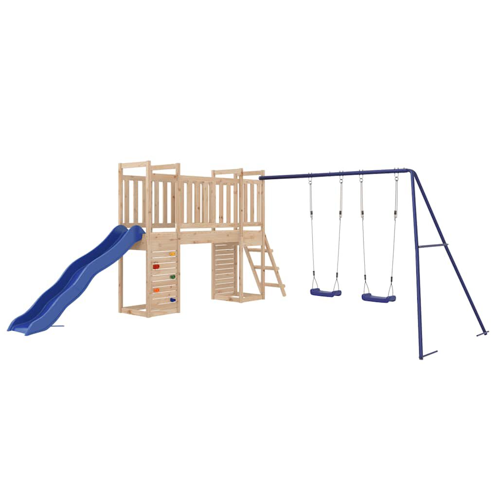 Aire de Jeux Bois Enfant Escalade