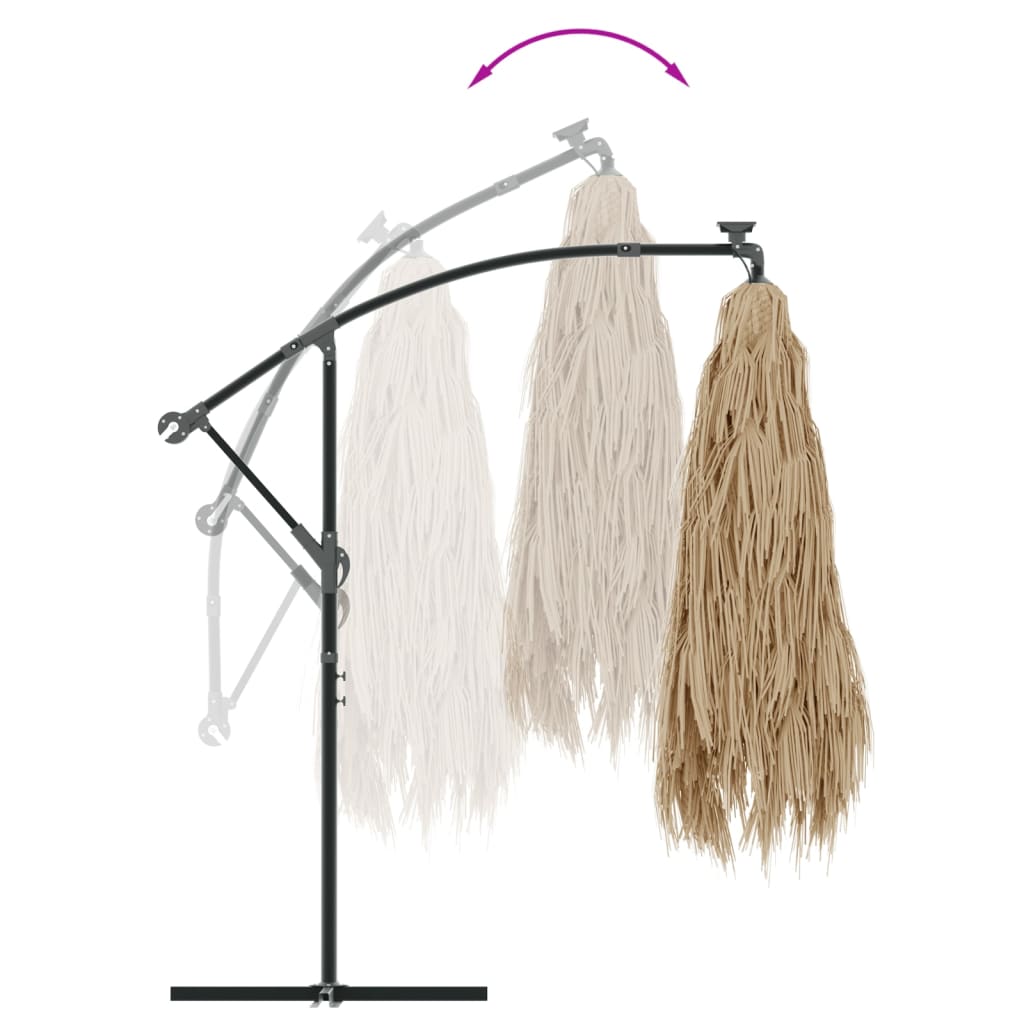 Parasol en Paille Pliable