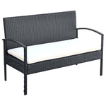 Salon de Jardin 4 Places Résine Dimensions Banc