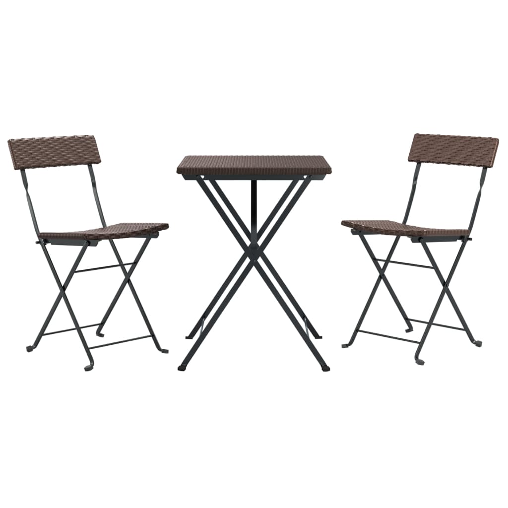 Salon de Jardin Bistrot 2 Personnes Marron