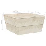 Salon de Jardin Bois Palette Dimensions Table