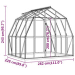 Serre de Jardin Polycarbonate 6m2 Dimensions