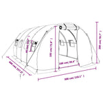 Serre de Jardin Tunnel 12m2 Dimensions