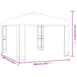 Tonnelle de Jardin 3X3 Dimensions