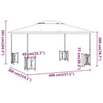 Tonnelle de Jardin 4x3 Dimensions