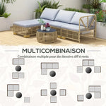 Salon de Jardin Bois Modulable Multicombinaison