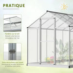 Serre de Jardin Polycarbonate 5m2 Accessoires