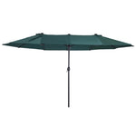 Grand Parasol Rectangulaire Pour Terrasse Vert