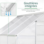 Serre de Jardin Polycarbonate 3m2 Goutière