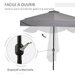 Demi Parasol Balcon Ouverture 